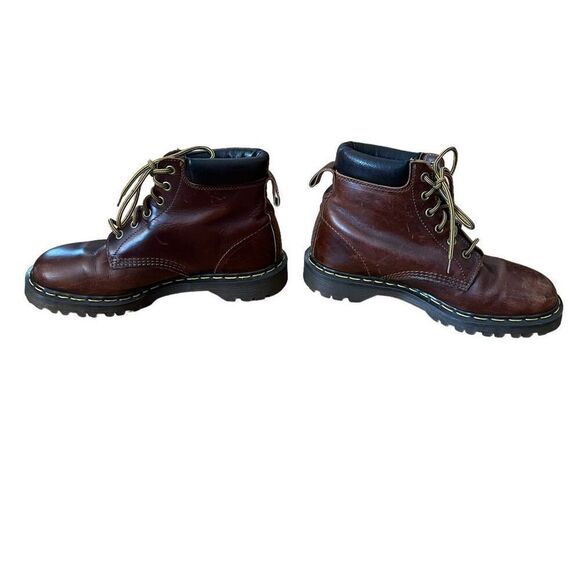 Dr. Martens 6-Eye Brown Leather Boots Size 9 Women’s - Picture 5 of 7